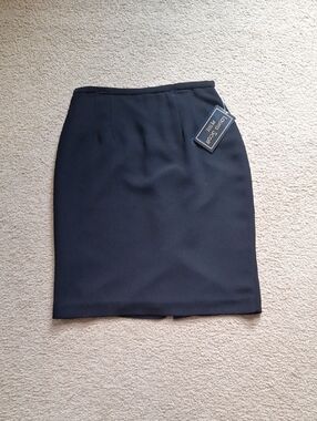 Laura Scott Petite Black Pencil Skirt